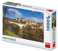 DinoToys Dino puzzel van kasteel loket tsjechië - 1000 stukjes