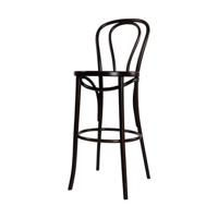 Fameg Vienna Thonet No. 18 houten barkruk zwart gebeitst - 75 cm - thumbnail