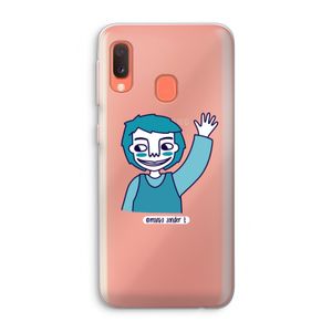 Zwaai: Samsung Galaxy A20e Transparant Hoesje