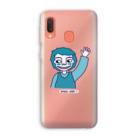 Zwaai: Samsung Galaxy A20e Transparant Hoesje