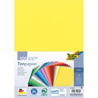 Folia gekleurd tekenpapier, 120 g, ft 21 x 29,7 cm, A4, geassorteerde kleuren, pak van 100 vel