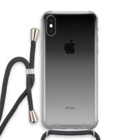 Musketon Halftone: iPhone X Transparant Hoesje met koord Musketon Halftone: iPhone X Transparant Hoesje met koord