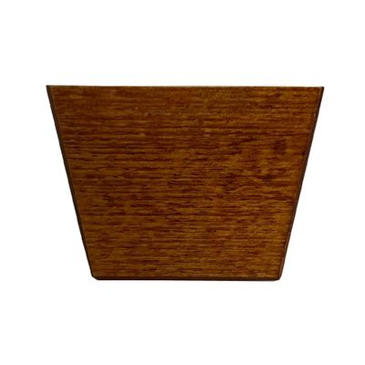 Meubelpoot kersen vierkant 7 bij 4,5 cm en hoogte 5 cm van massief hout