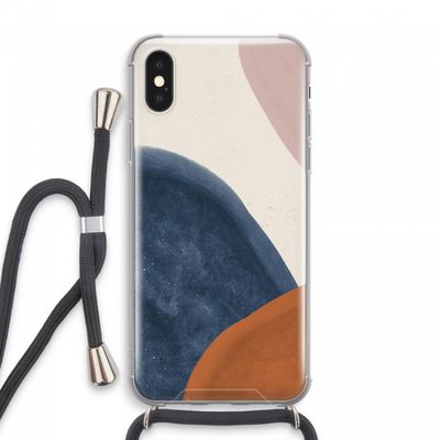 Geo #1: iPhone XS Max Transparant Hoesje met koord