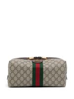 Gucci trousse de toilette Savoy à bande Web - Marron