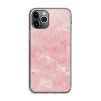 Roze marmer: iPhone 11 Pro Max Transparant Hoesje