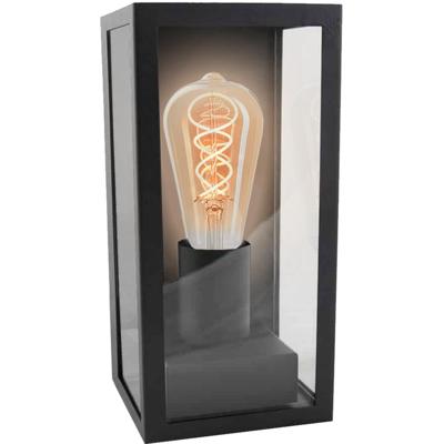 V-Tac tuinlamp wandmodel vierkant IP44 24cm zwart 5090300