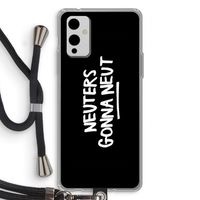 Neuters (zwart): OnePlus 9 Transparant Hoesje met koord