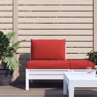 VidaXL Palletkussens 2 st stof rood