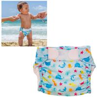 Freds Swim Academy Wasbare Zwemluier Zeedieren Maat 2 9-16 kg Blauw - thumbnail