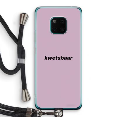 kwetsbaar: Huawei Mate 20 Pro Transparant Hoesje met koord