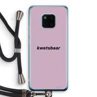 kwetsbaar: Huawei Mate 20 Pro Transparant Hoesje met koord