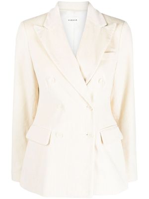 P.A.R.O.S.H. blazer en velours côtelé à boutonnière croisée - Tons neutres