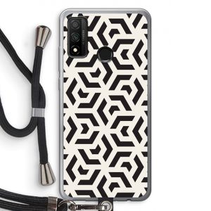 Crazy pattern: Huawei P Smart (2020) Transparant Hoesje met koord