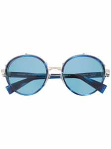 Balmain Eyewear lunettes de soleil à logo gravé - Bleu