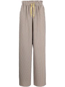 DUOltd pantalon à carreaux vichy - Blanc