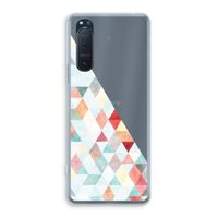 Gekleurde driehoekjes pastel: Sony Xperia 5 II Transparant Hoesje