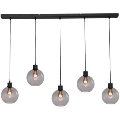 Masterlight HanglampLazise 5x Ø 20cm zwart - 2641-05-05-130-5-20