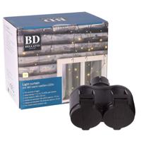 Bellatio Decorations Ijpegelverlichting lichtsnoer - totaal 12 meter - 360 leds - warm wit
