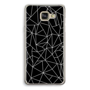 Geometrische lijnen wit: Samsung Galaxy A5 (2016) Transparant Hoesje
