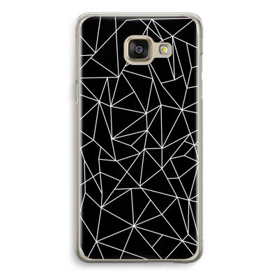 Geometrische lijnen wit: Samsung Galaxy A5 (2016) Transparant Hoesje