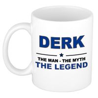 Derk The man, The myth the legend cadeau koffie mok / thee beker 300 ml