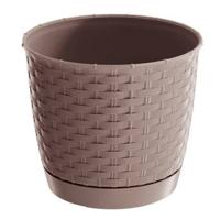 Prosperplast plantenpot - kunststof - D30 x H26 cm - taupe