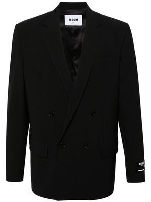 MSGM Blazer met logopatch - Zwart MSGM Blazer met logopatch - Zwart