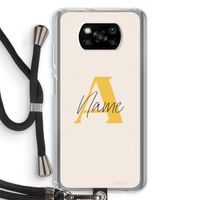 Amber Script: Xiaomi Poco X3 Pro Transparant Hoesje met koord