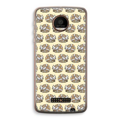 Slapende poes: Motorola Moto Z Force Transparant Hoesje