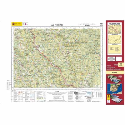 Topografische kaart 125 MT50 As Nogais | CNIG - Instituto Geográfico Nacional1