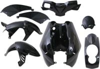 Plaatset 8-delig Edge voor Peugeot Ludix - zwart metallic