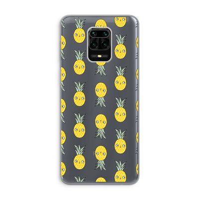 Ananas: Xiaomi Redmi Note 9 Pro Transparant Hoesje