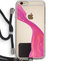Paarse stroom: iPhone 6 PLUS / 6S PLUS Transparant Hoesje met koord