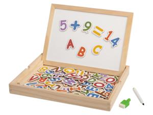 Playtive Houten puzzel (Magneetdoos Cijfers en ABC)