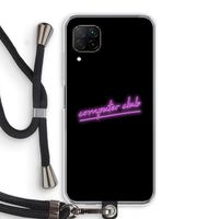 Vice Black: Huawei P40 Lite Transparant Hoesje met koord