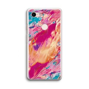 Pastel Echoes: Google Pixel 3 Transparant Hoesje