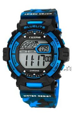 Horlogeband Calypso K5693-5 Rubber Blauw 27mm