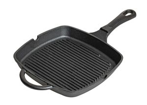 Blackwell Skillet - Grillpan - Gietijzer - 23 x 23 cm - zonder anti-aanbaklaag