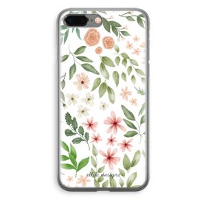 Botanical sweet flower heaven: iPhone 8 Plus Transparant Hoesje