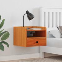 Nachtkastjes met lade Wandgemonteerd 2 pcs Wasbruin 38 x 36 x 29.5 cm