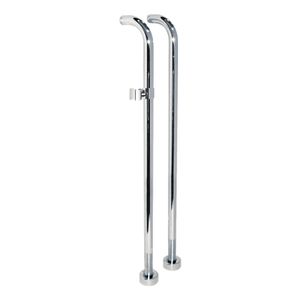 Tres Max vrijstaande badkraan koppelingen 78 cm rond chroom