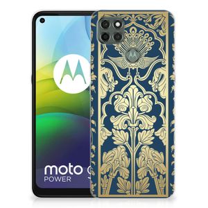 Motorola Moto G9 Power TPU Case Beige Flowers