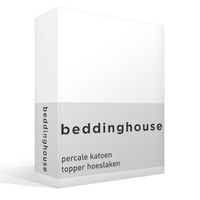 Beddinghouse percale katoen topper hoeslaken - thumbnail