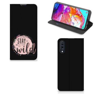 Samsung Galaxy A70 Magnet Case Boho Stay Wild Samsung Galaxy A70 Magnet Case Boho Stay Wild