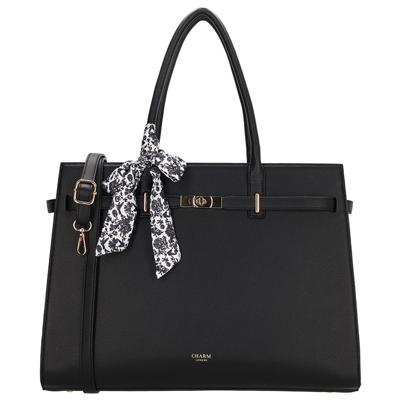 Charm London Laptoptas 15.6'' The Hamptons Zwart