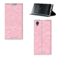 Sony Xperia L1 Smart Cover White Flowers