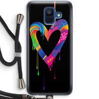 Melts My Heart: Samsung Galaxy A6 (2018) Transparant Hoesje met koord