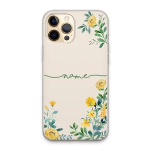 Gele bloemen: iPhone 13 Pro Max Transparant Hoesje