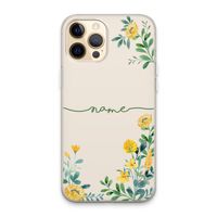 Gele bloemen: iPhone 13 Pro Max Transparant Hoesje